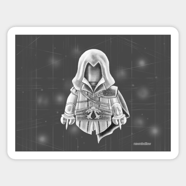 The Assassin Sticker by newmindflow